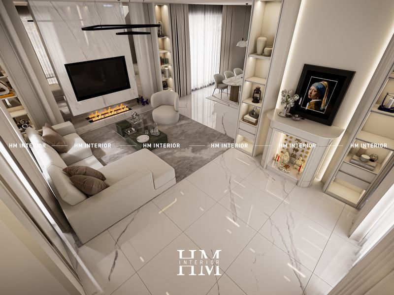 La Palm Villa — Living Room, View 07